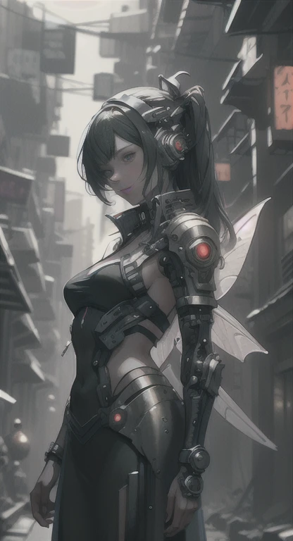 cyberpunk, cyborg, Fairy,