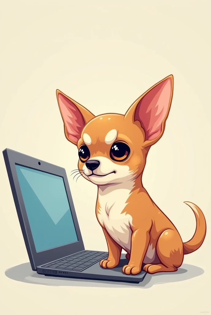 An illustration of a cute chihuahua protecting your important information and passwords
