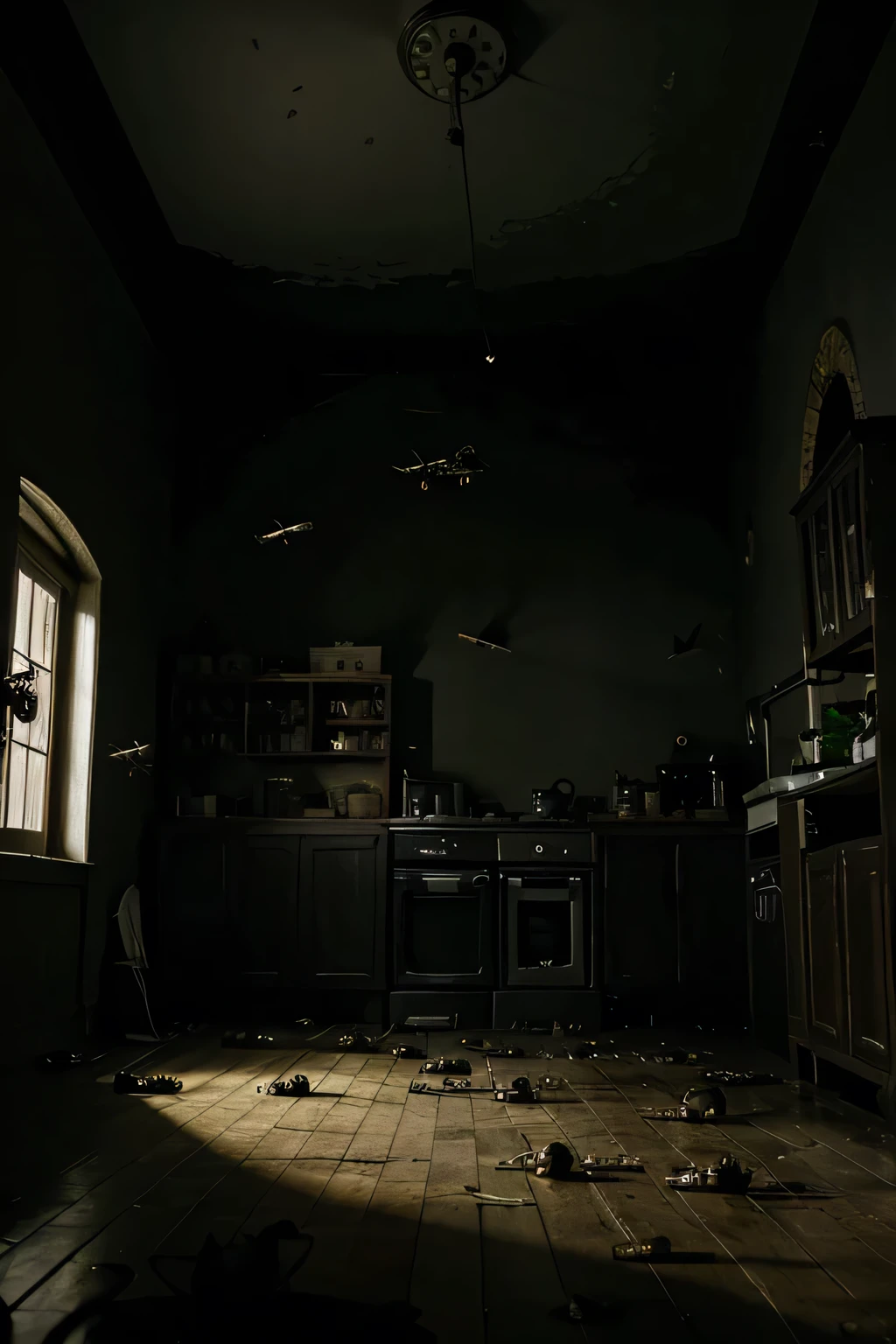 Attack of millions of flies, Frogs and mice in a very dark and gloomy house.