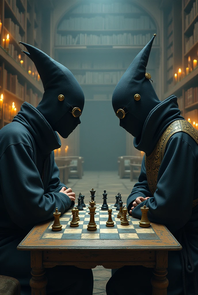 Satoru Gojo and Kakashi play chess