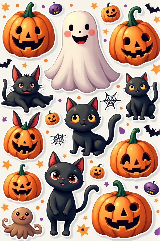Cartoon Halloween cute stickers 