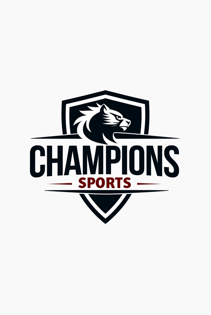 I need a logo for my business. My business is called "Champions Sports" and this one is about sportswear. I need you to create the logo with only the letters CHAMPIONS SPORTS and add something creatively related to it