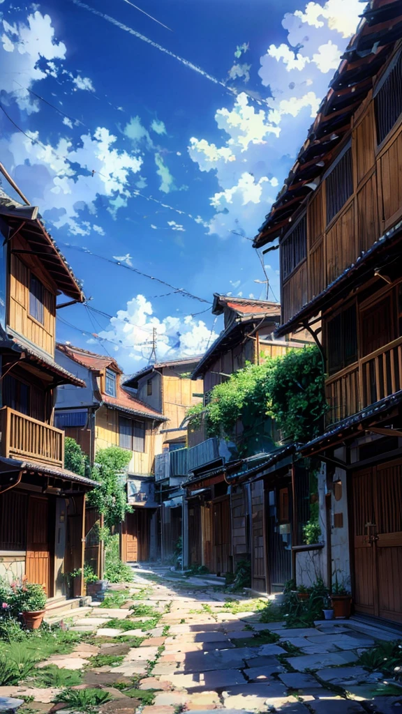 mind calming, aesthetic,mystic, beautiful countryside village view with beautiful clouds no one has imagined of.