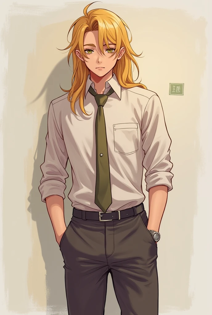 A boy with blonde hair and about 160cm tall、Draw a picture of a smart girl having sex。