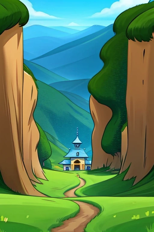 Ghibli style landscape