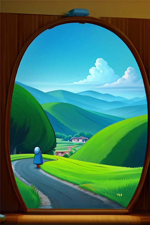 Ghibli style landscape