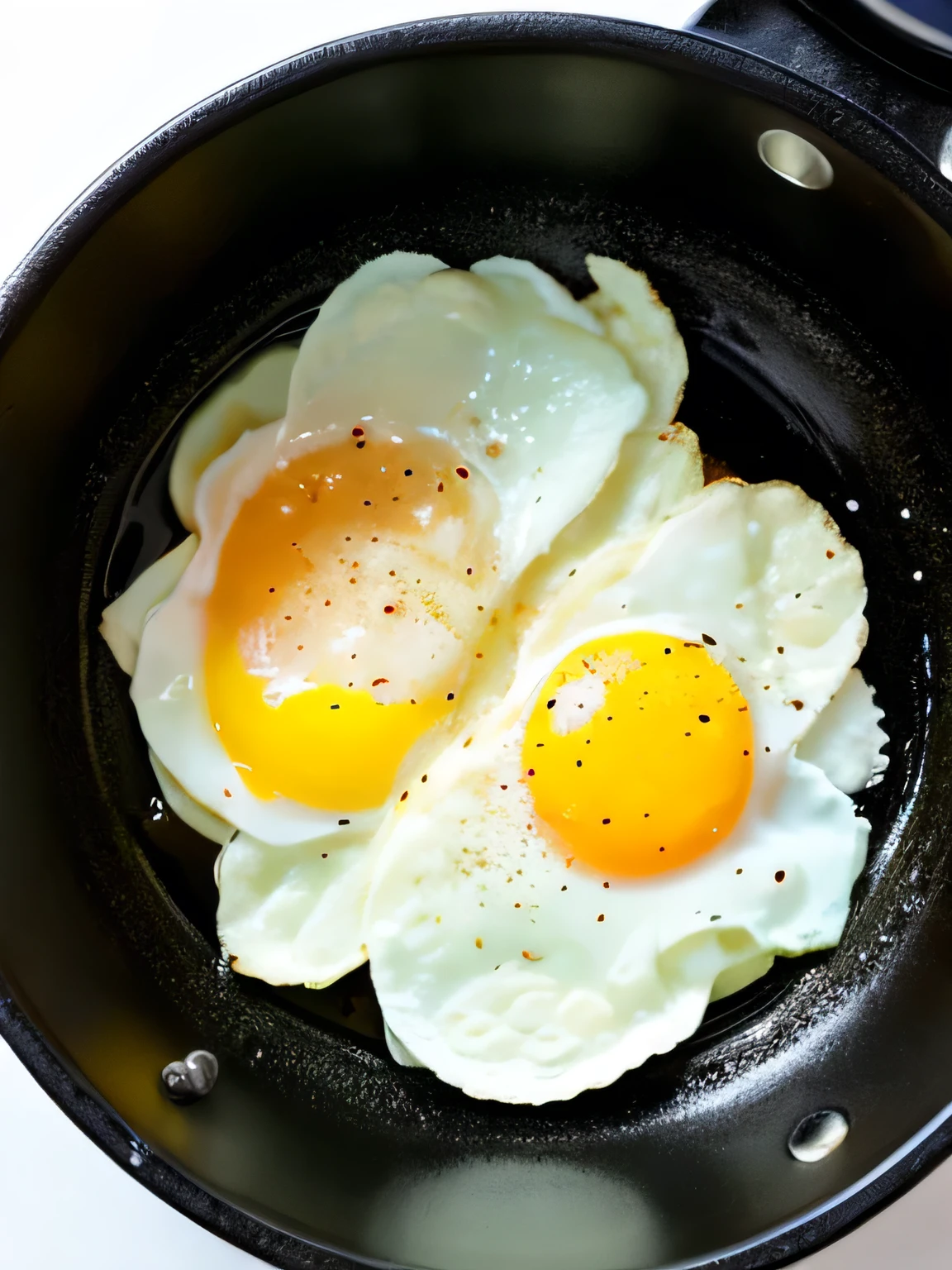 Fried egg, Fried eggs, White background, high quality