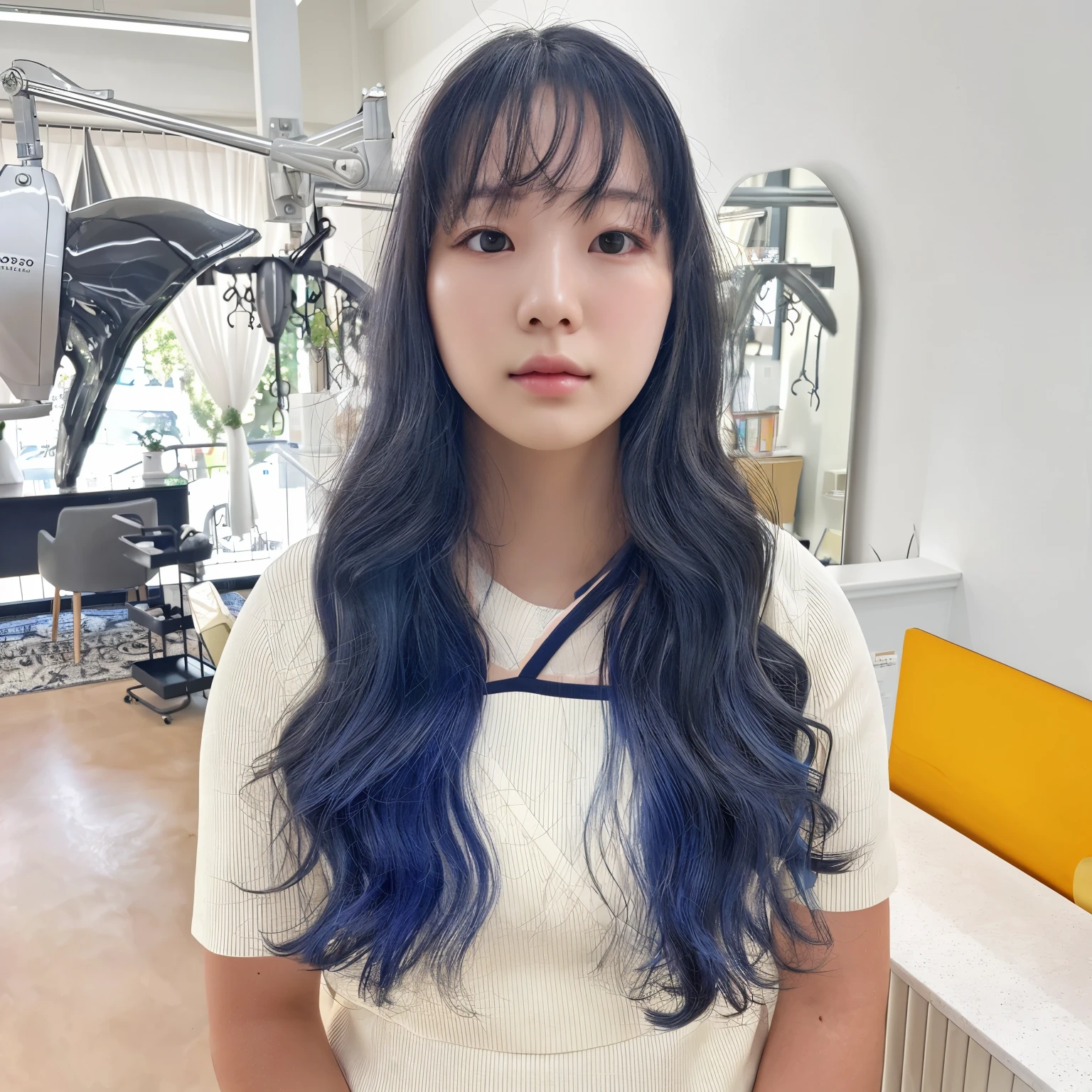 Best Quality, 8k, Masterpiece, (Portrait: 1.3), (photo realistic:1.4), (hyper realistic:1.4), Sharp Focus, looking at viewer, (smoother lighting:1.1), (increase cinematic lighting quality:0.9), realistic lighting, backlighting, light on face, ray trace, (brightening light:1.2), (Increase quality:1.4), sharp detail, (best quality real texture skin:1.4), finely detailed eyes, black_eyes, finely detailed face, 25 year old Korean woman