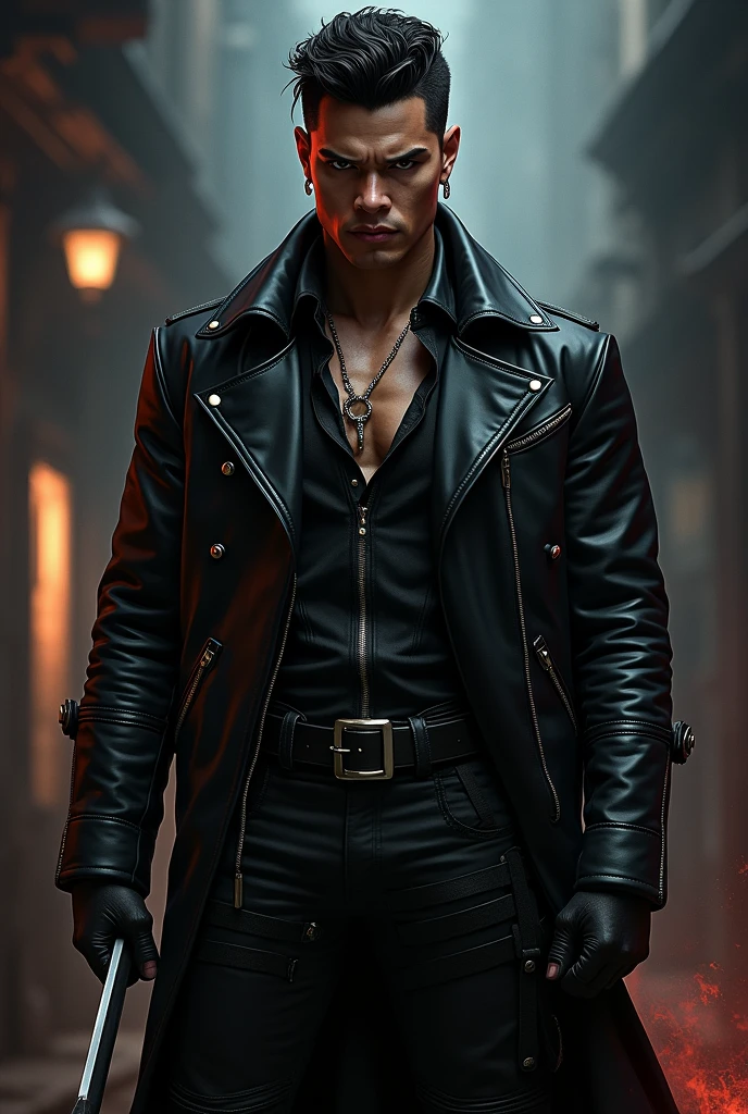 Jackson Wang in Blade the Vampire Slayer attire