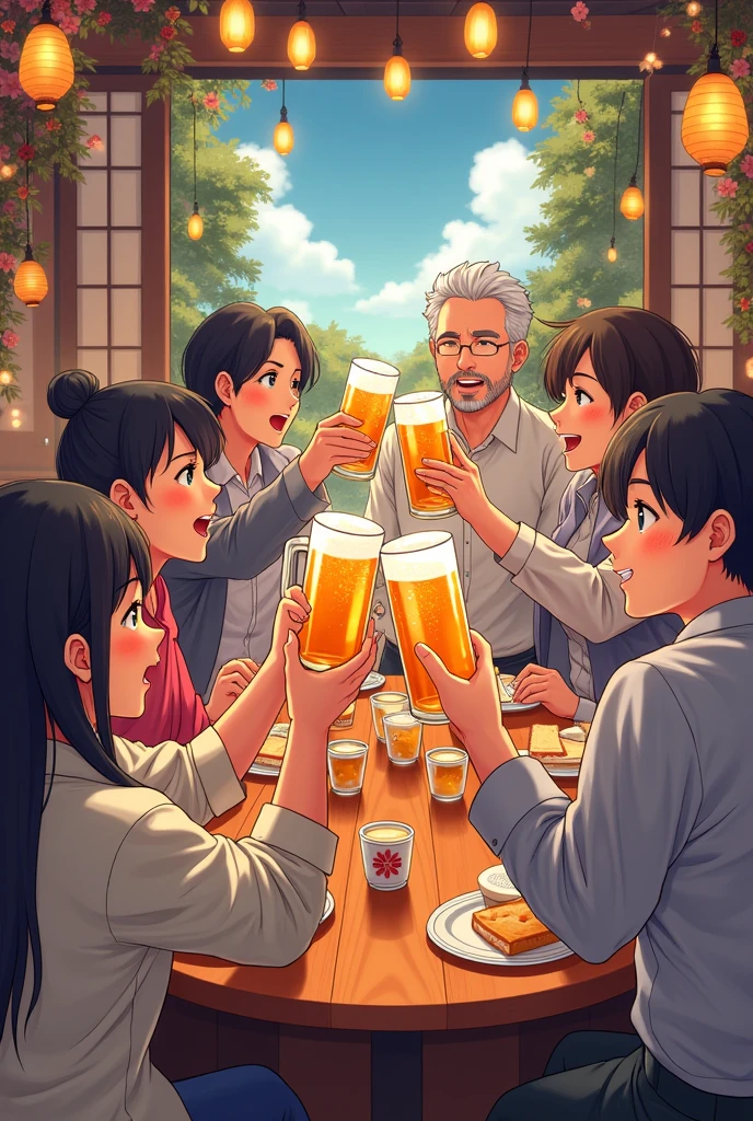 Party Invitation Party at Nicholas's House Anime Beer and Farewell