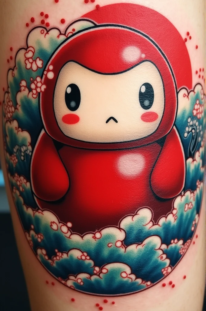 Japanese Daruma tattoo