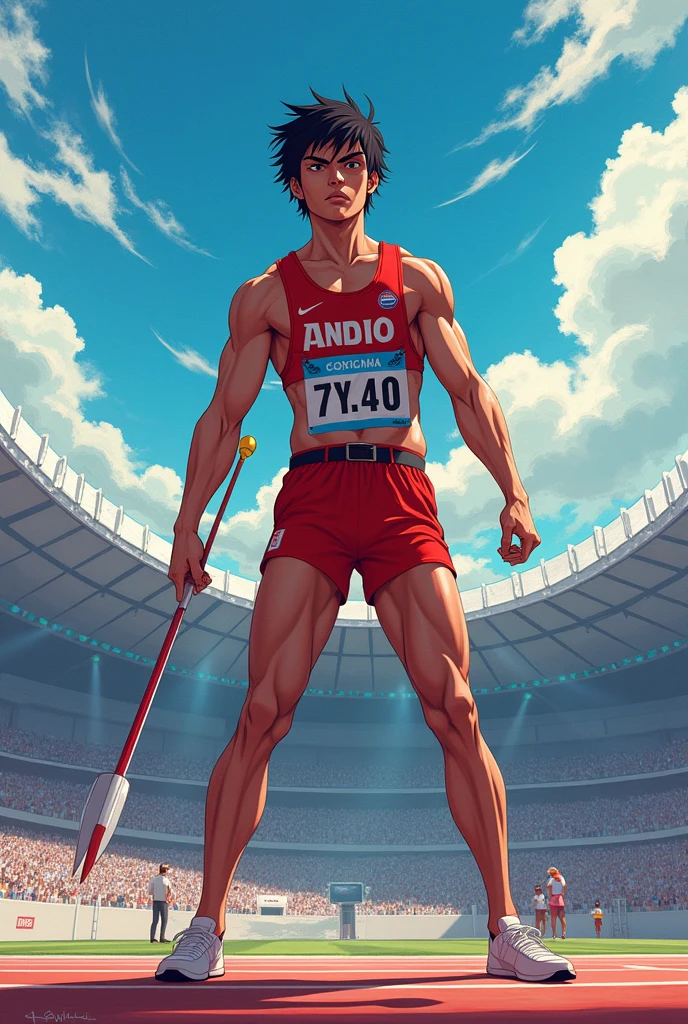 Neeraj Chopra as anime character