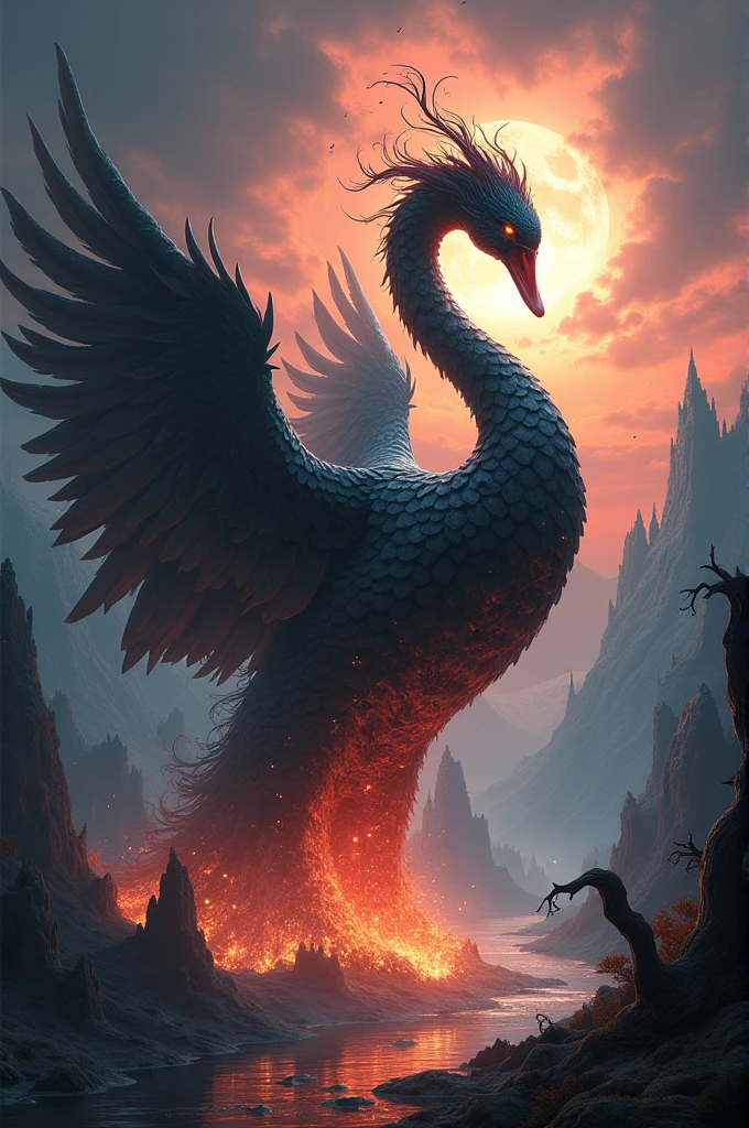 The Dark Fire Swan King