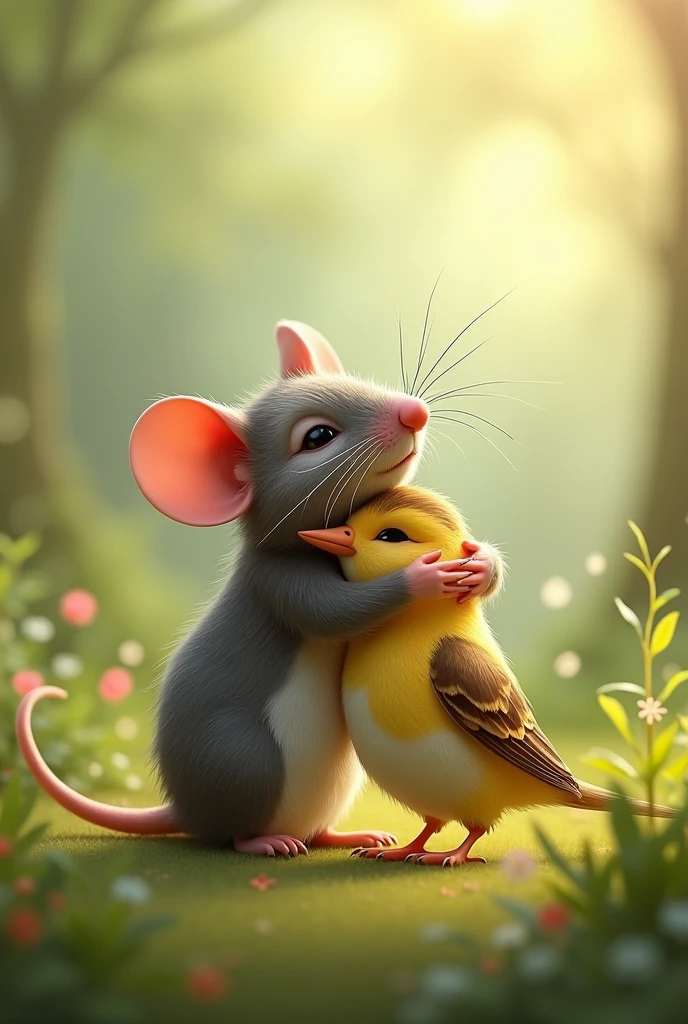 Rat hugging lark