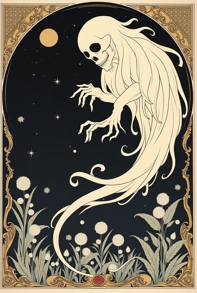 Art Nouveau、Yakumo Koizumi、Black and White、Apparition、ghost