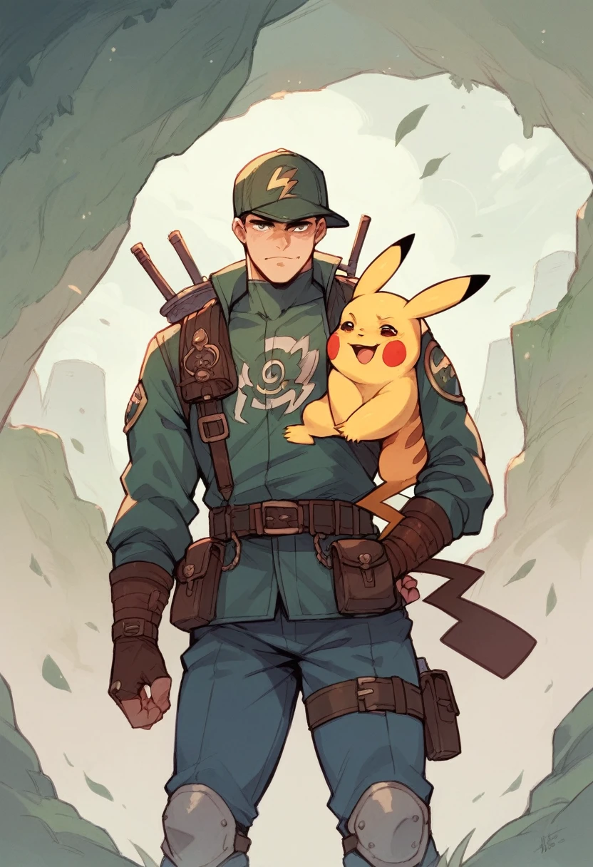 Pikachu little warrior boy