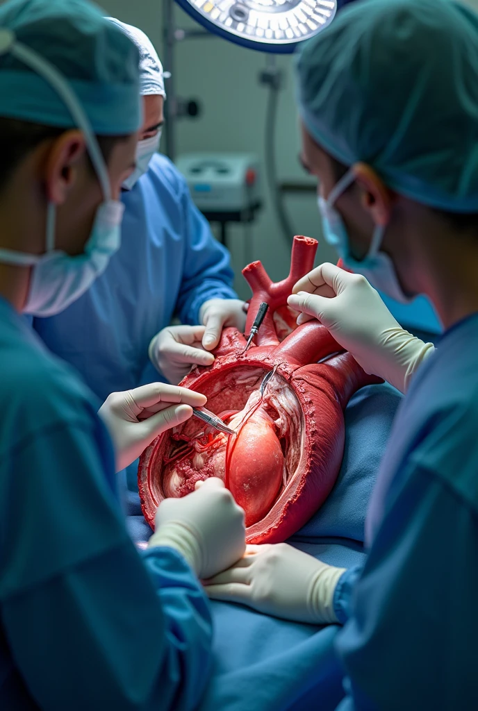 Open heart surgery video 