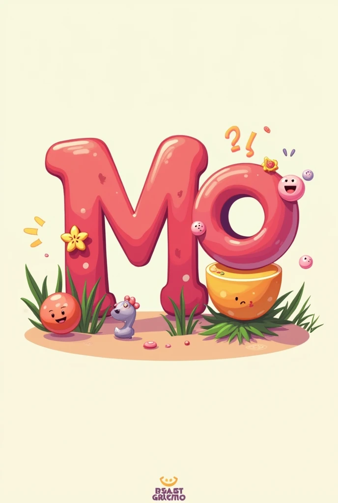 Create an icon with the word momo
