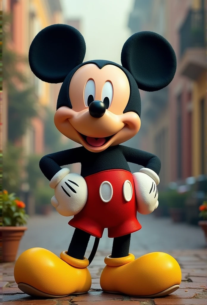 a cartoon monster Mickey mouse