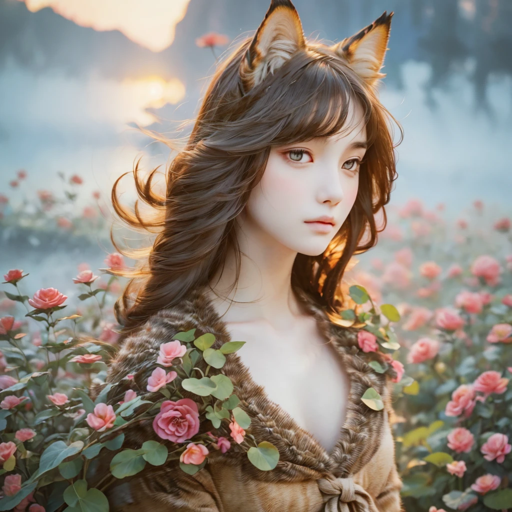 (RAW Photos:1.2), ((Realistic:1.4),(masterpiece:1.3),(Highest quality:1.4),超High resolution,(Detailed facial features),(Detailed clothing features),High resolution,8k resolution, Focus Only, bangs, Fits perfectly to the skin, (Glowing Skin),(Slender girl),dream-like,
(Highly detailed illustration),Check the explanation,Clarification Request,scenery,No text,
(Cat ear), Feline tail,
Medium chest,