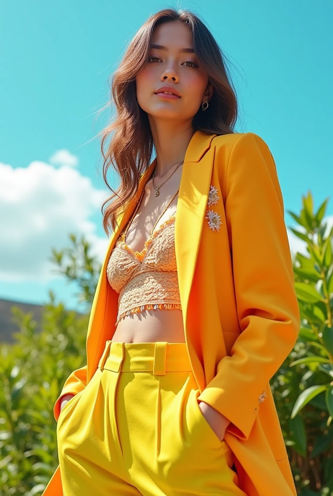 Bright and refreshing outfit