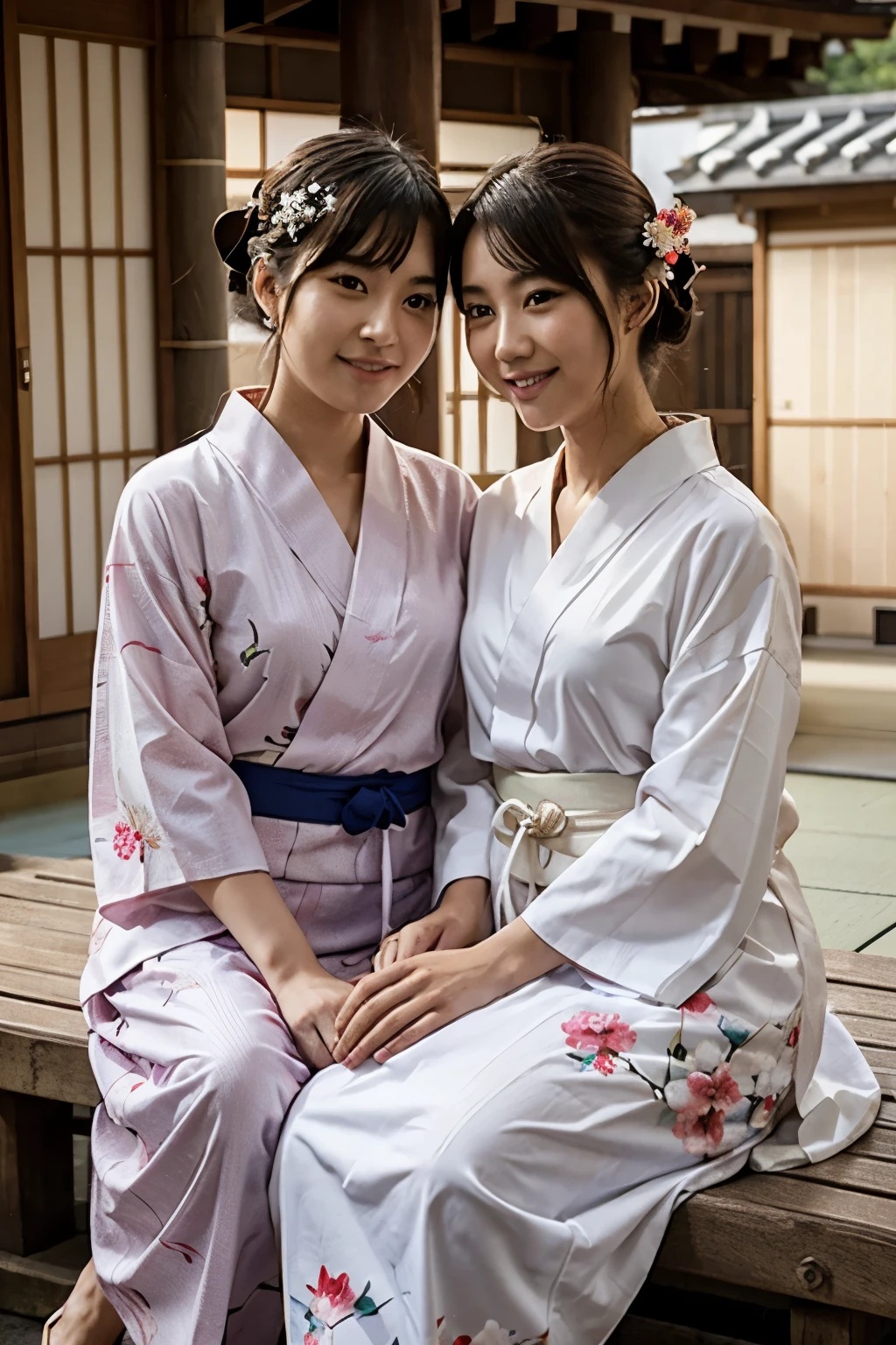 Japanese summer festival couple yukata