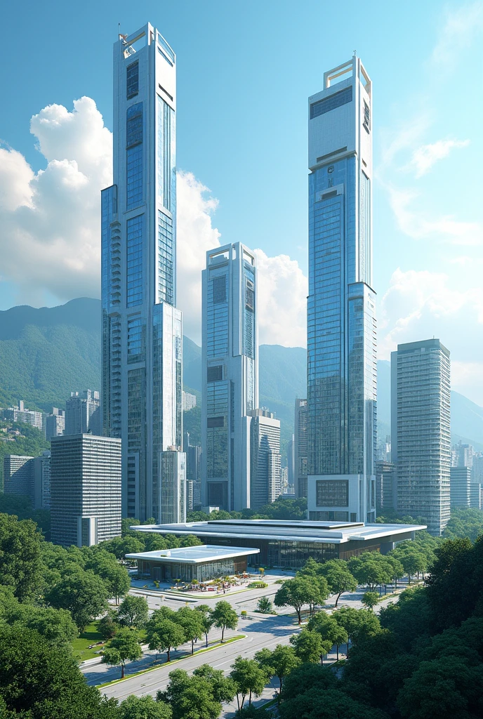 Landscape of modern buildings