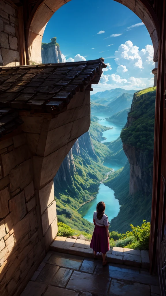 The world was created,fantasy,Cloud Window,Creation myth