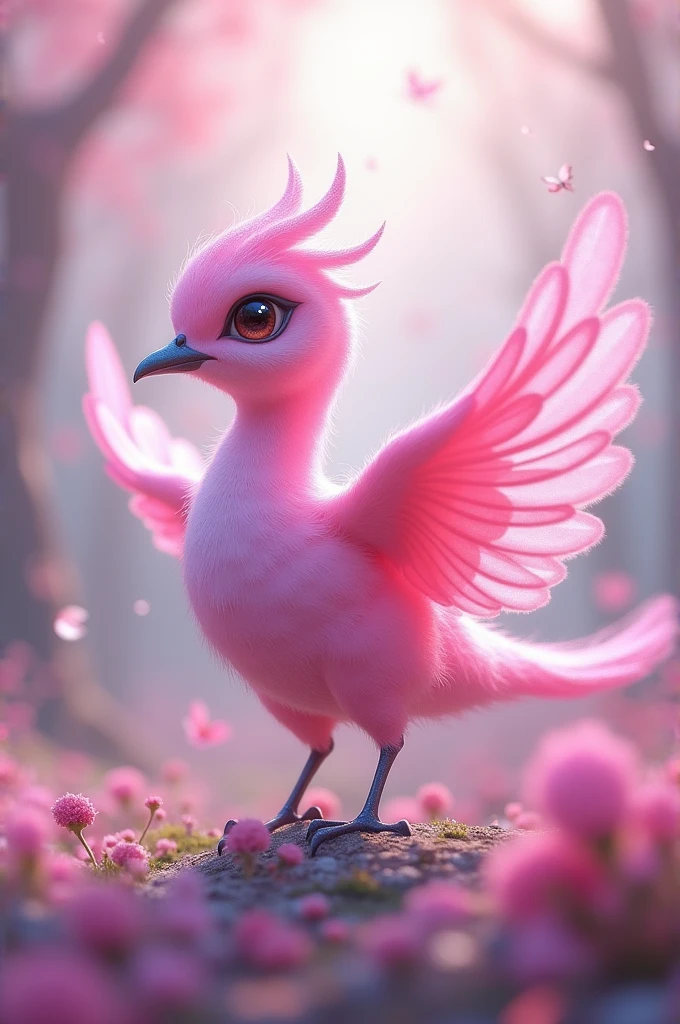 Pink bird