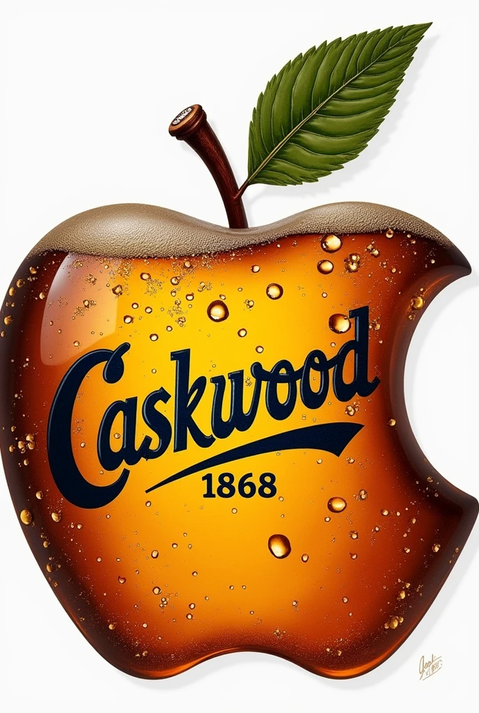 apple logo with the name eastwood 1868 for a beer