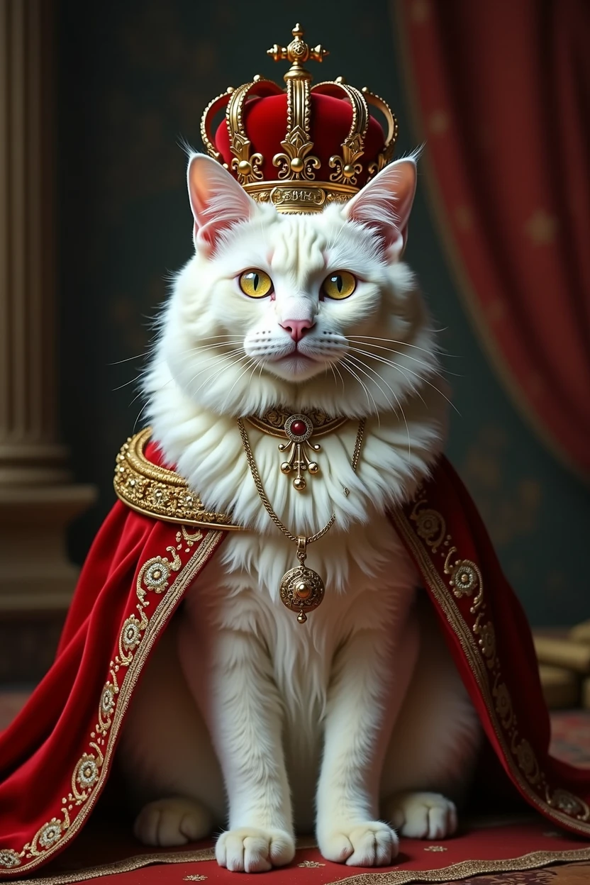 Europe、The prosperous royal city、The corrupt aristocracy、Blood、The ladder of rights、hymn,A white cat is crowned king