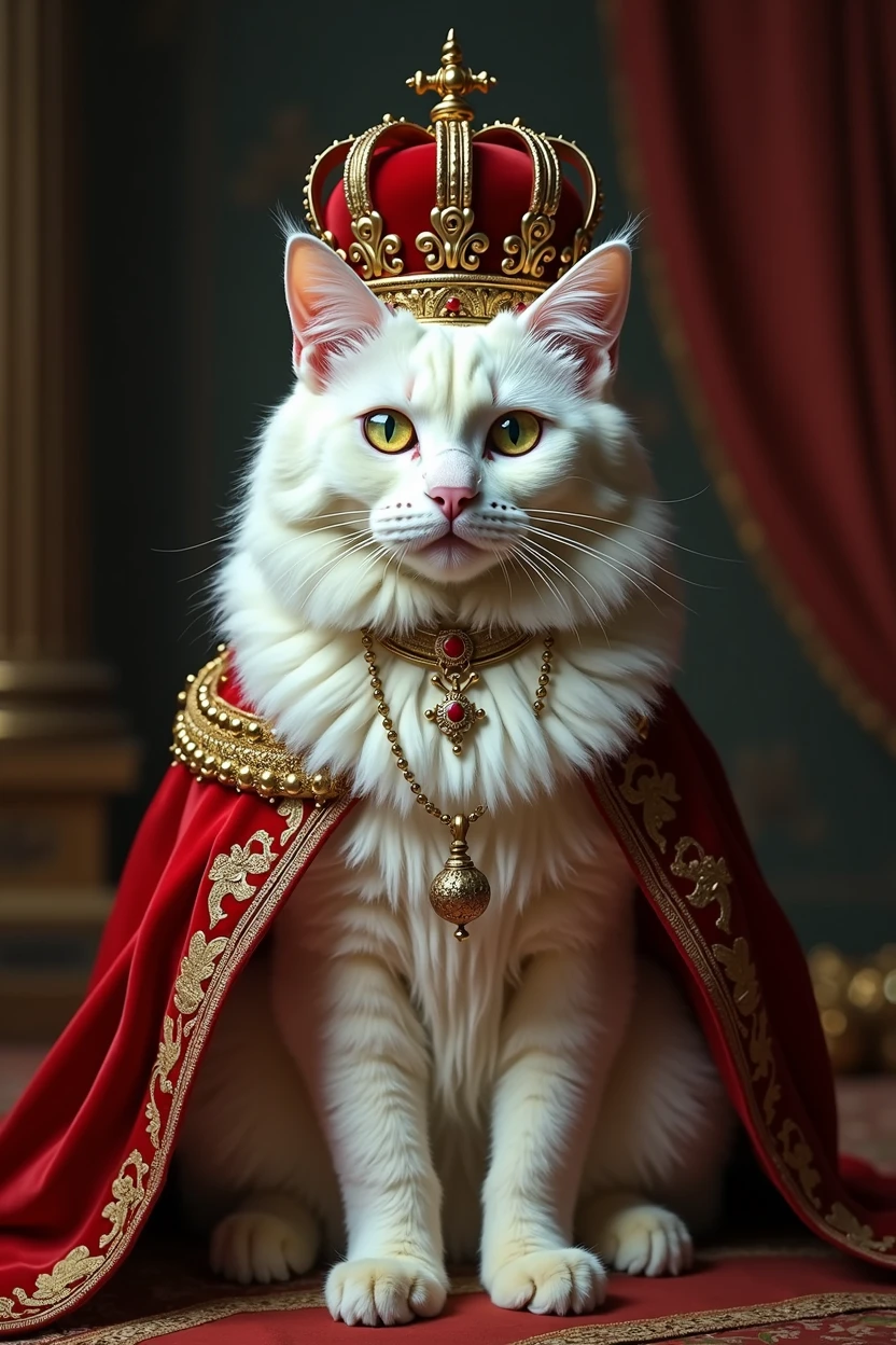 Europe、The prosperous royal city、The corrupt aristocracy、Blood、The ladder of rights、hymn,A white cat is crowned king