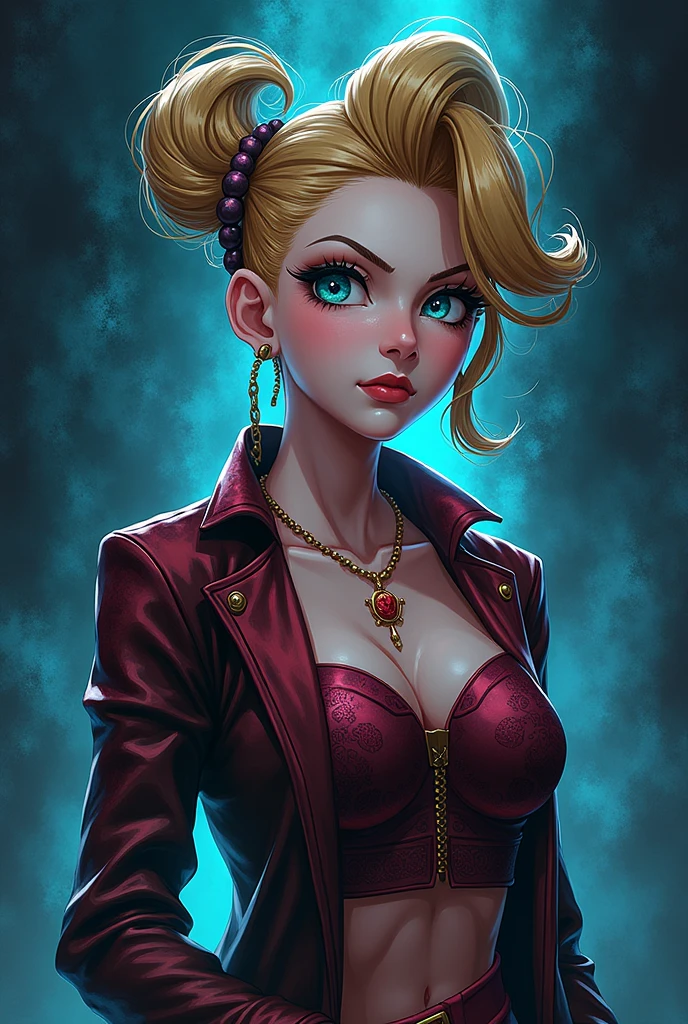 Jolyne Kujo, character from the anime Jojo's bizarre adventure,