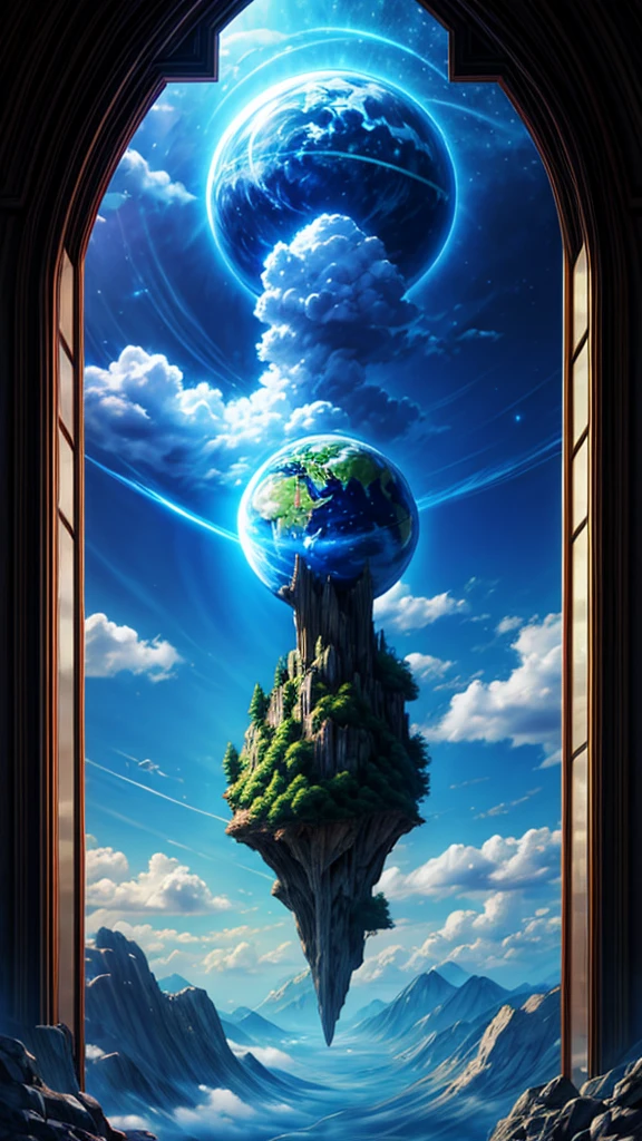 The world was created,fantasy,Cloud Window,Creation myth