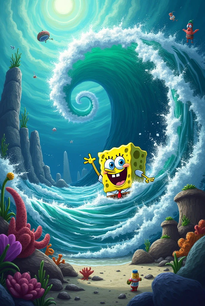 hurricane and spongebob