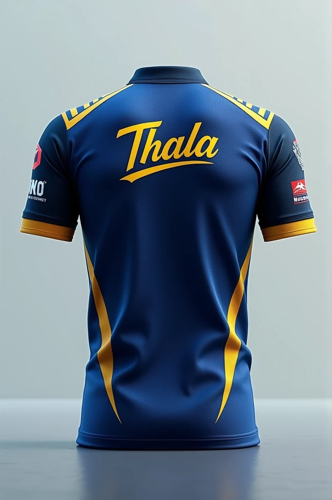 Csk cricket jersey only,whose back side name thala without number