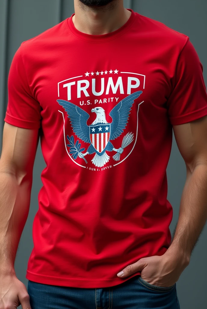 Red tshirt (Donald Trump U.S. party design)