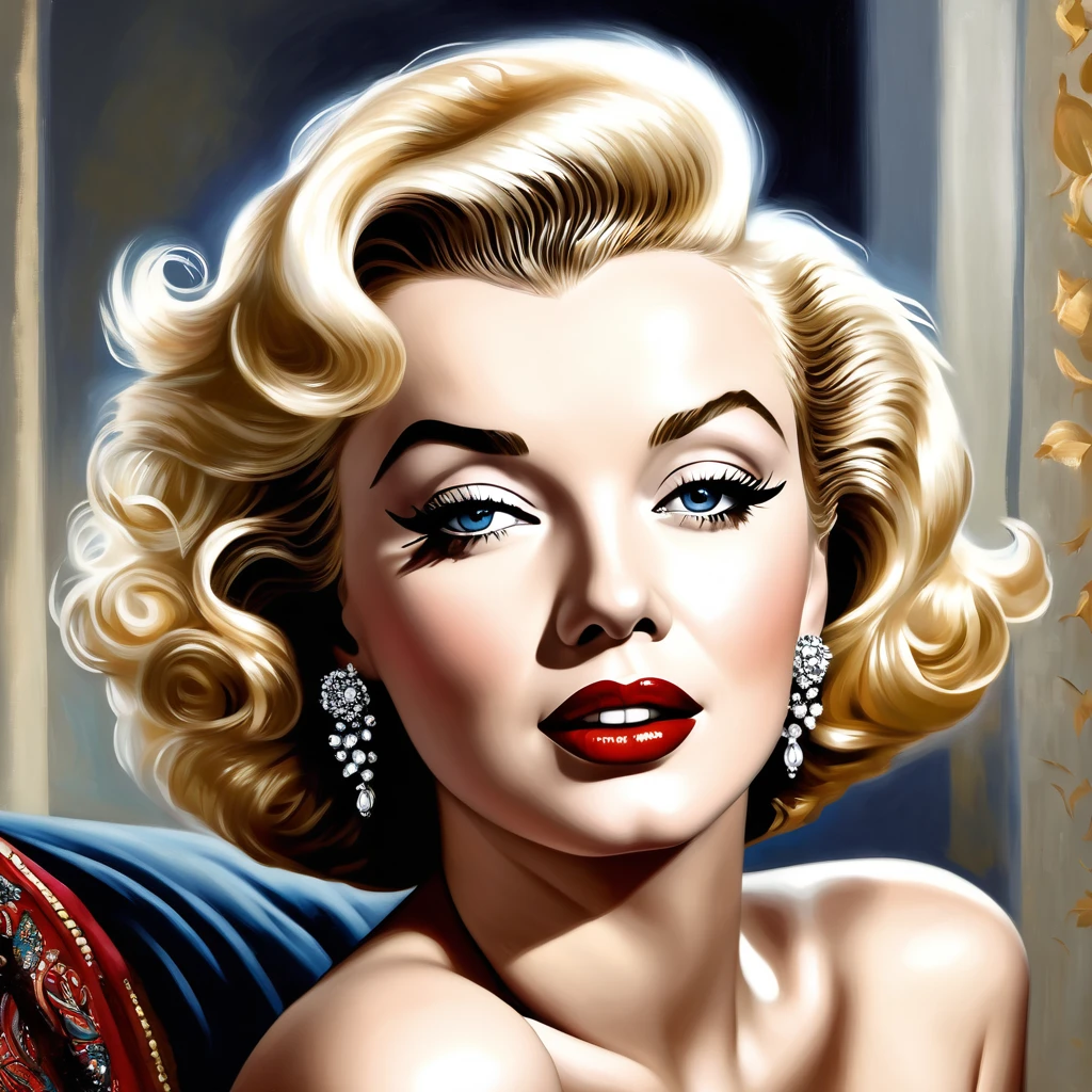 ((best quality)), ((masterpiece)), (detailed),Marilyn Monroe