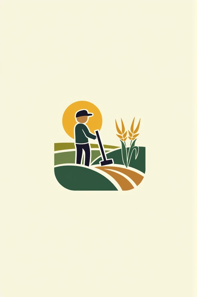 Simple logo drawing about agriculture