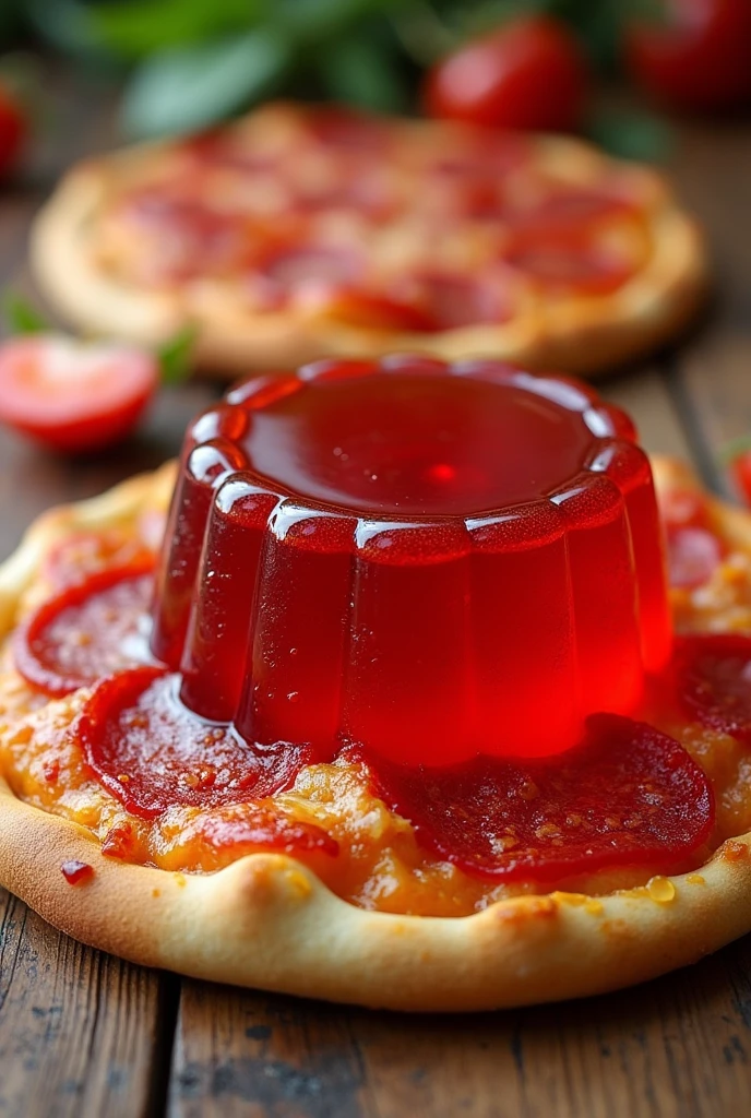 Pizza red jelly