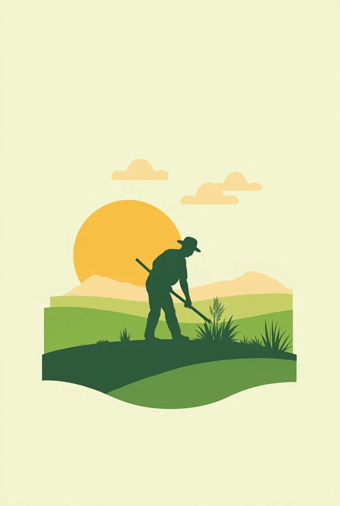 Simple logo drawing about agriculture 