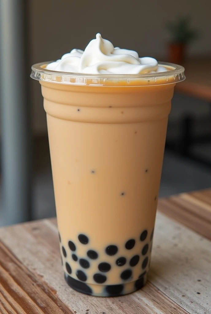 Milk tea with one big boba