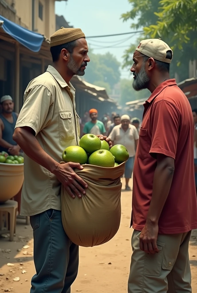 After hearing the speech of man guava seller back his bag to him. You are so late to make the council of Allah, there is no right when to pay my money i dont konw


