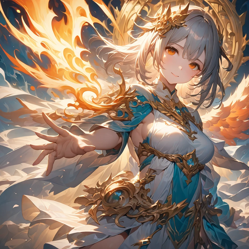 Guardian Angel and Divine Flame, Great impactful images, Very detailed and perfect, 4K resolution
