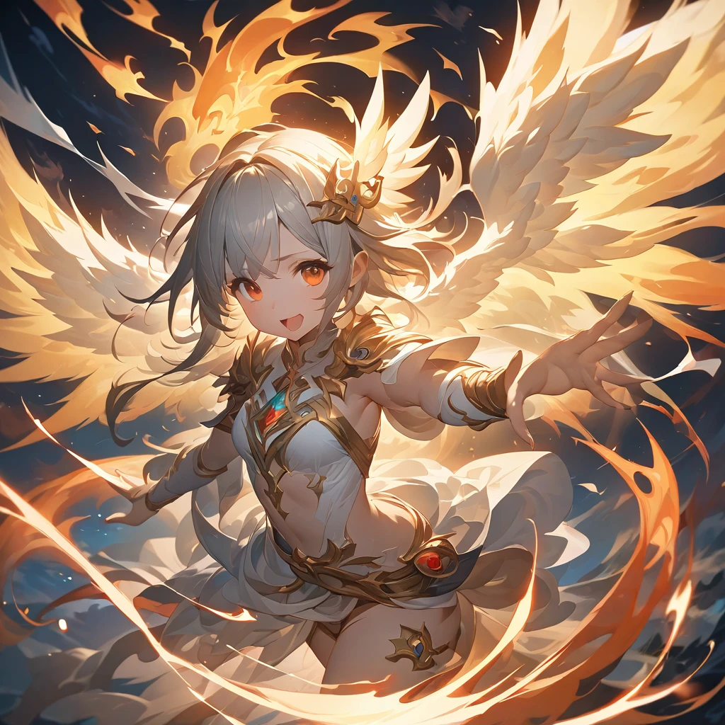 Guardian Angel and Divine Flame, Great impactful images, Very detailed and perfect, 4K resolution