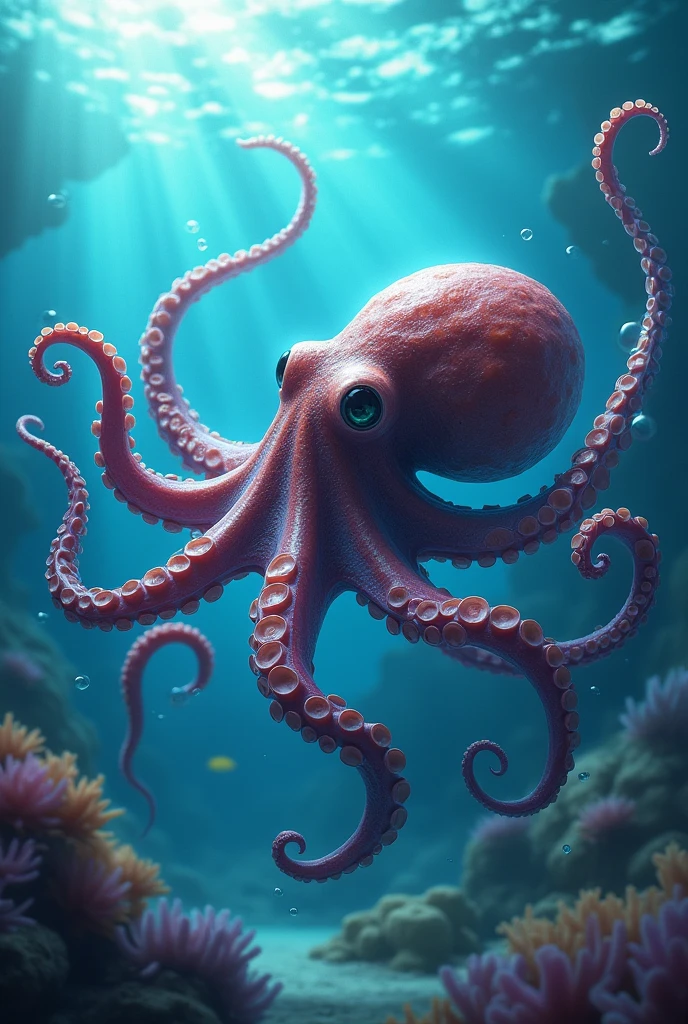 Octopus in the sea
