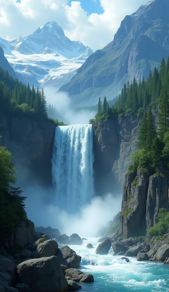 amazing waterfall gif
