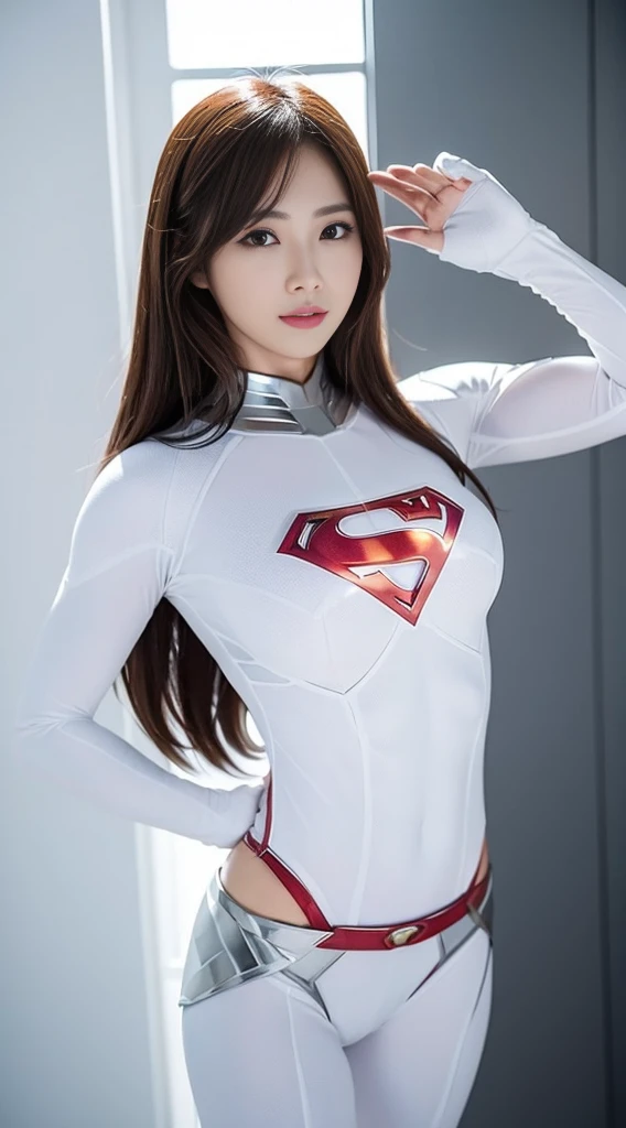 (White superhero theme, charismatic, there&#39;s a girl at the top of town, dressed in the Spider-Man costume, is a superhero), [ ((25-years old), (long white hair: 1.2), Whole body, (blue eyes: 1.2), ((put the Spider-Man), show of force, jump from one building to another), ((Sandy urban environment): 0.8)| (urban landscape, at night, dinamic lights)Hermosos blue eyes claros realistas; beautiful white teeth, happy smile, attractive, Create the most beautiful perfect face in the world at large, hand painted, meticulously detailed, the highest picture quality, 3D 8K, perfect white skin, beautiful appearance, Multicolor Liquid Acrylic, Wet marble body, Michael Garmash, Daniel F. Gerhartz, cinematic lighting, waterfall scene, volumetric illumination, Clean and smooth art, Soft pulp adventure , Ornate patterns, Stylish Organic Frames, surrealism, Masterpiece Collections, realistic colors, Ley Gouache. the highest picture quality, More detailed 8K.unreal engine:1.4,UHD,La Best Quality:1.4, photorealistic:1.4, skin texture:1.4, masterpiece:1.8,first work, Best Quality,((hands:1.4)),object object], (detailed face features:1.3),(Spider gwen:1.4)