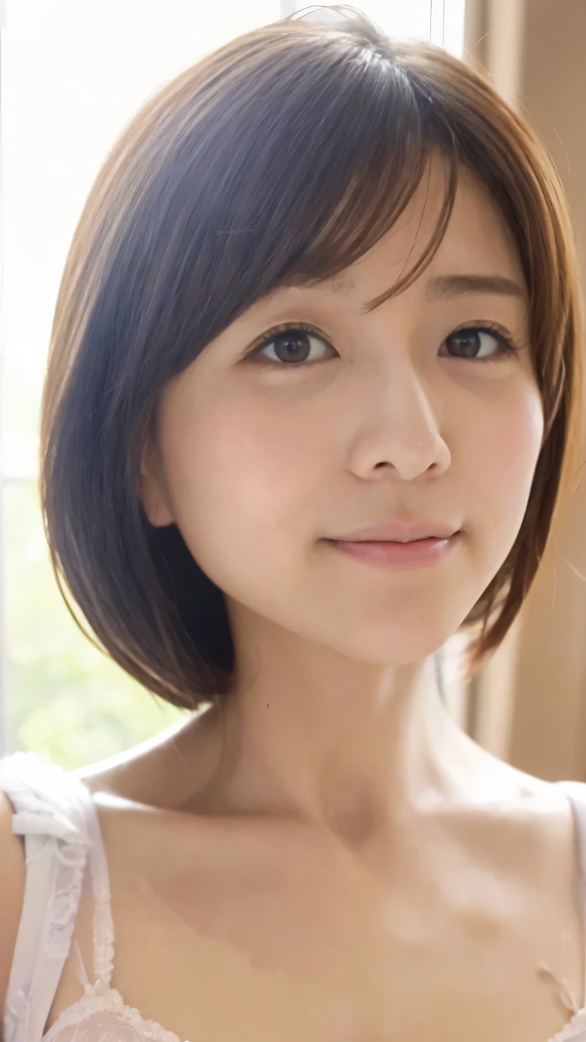 Blonde, Brown Hair, Everything modern:3.66, Cute Japanese Women Photos, smile, 20-year-old, Straight Hair:2.55, (photo Realistic:1.4), (hyper Realistic:1.4), (Realistic:1.3), (Smoother lighting:1.05), (Improving the quality of cinema lighting:0.9), 32K, 1 girl,20-year-oldの***, Realistic lighting, Backlight, The light shines on your face, Ray Tracing, (Bright light:1.2), (Improvement of quality:1.4), (Highest quality Realistic textured skin:1.4), fine grain, Detailed face,(smile:1.0), (Emphasis on face close-up:1.3), (Enhances the beauty of skin texture:1.1),((Extremely precise and accurate anatomy:1.0)), (Enhances the beauty of skin texture:1.1), Clean and glowing skin, mesh, thin:1.2, (Realistic:1.3), Realisticなライティング, (Smoother lighting:1.05), 32K, One Japanese woman, fine grain, Detailed face, (Film Grain:1.1),(Accentuates body lines:1.1), High resolution, Natural look, Kind eyes, Improves hair quality, Delicate light and shadow, Transparent muscles, Graceful pose, Beautiful Eyes, Sharp details, Soft light reflection, Beautiful contours, Delicate skin tone, Fine hair texture,Cute Japanese Women Photos,