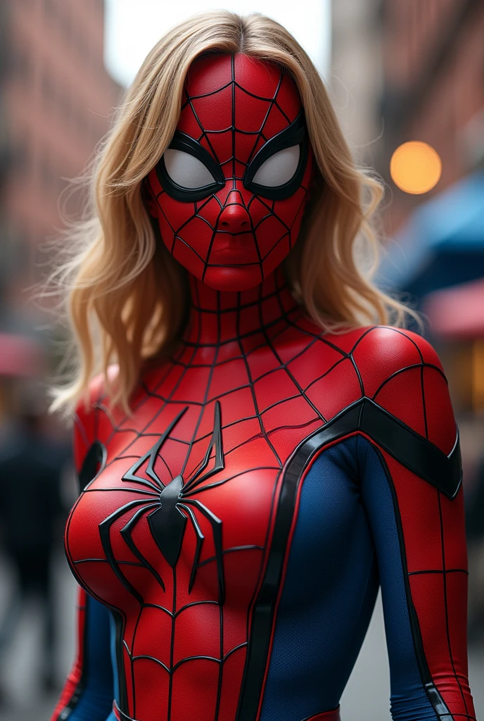 Spiderman with big breasts
